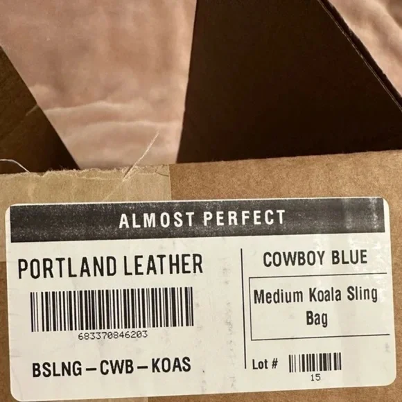 Portland Leather Koala Medium Sling COWBOY BLUE M New - Picture 6 of 7